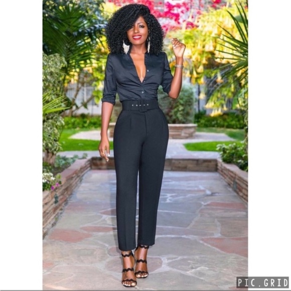 Bloggers fav Zara black high waisted pants - Picture 10 of 12